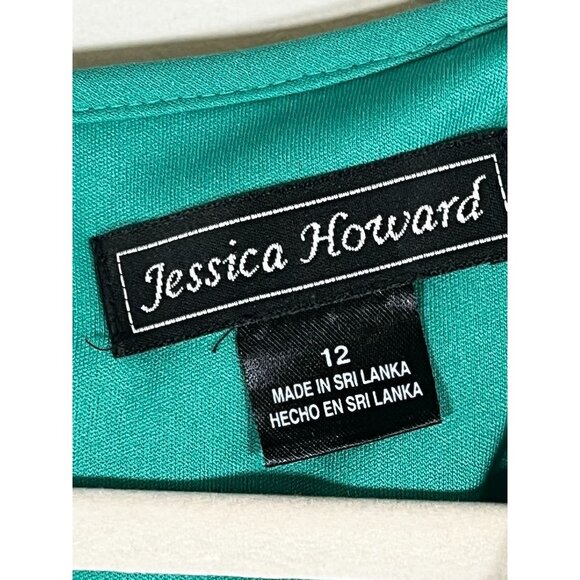 Floral Lace Tank Dress Blue 12 Eyelet Geometric Boho Indie Folk Colorful Preppy - Picture 6 of 8